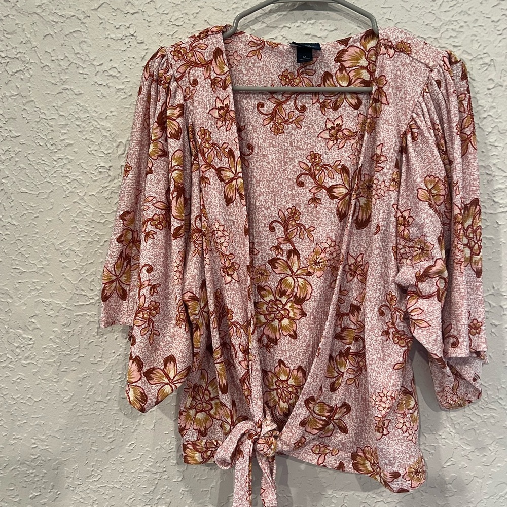 Daytrip Pink and Yellow Floral Blouse